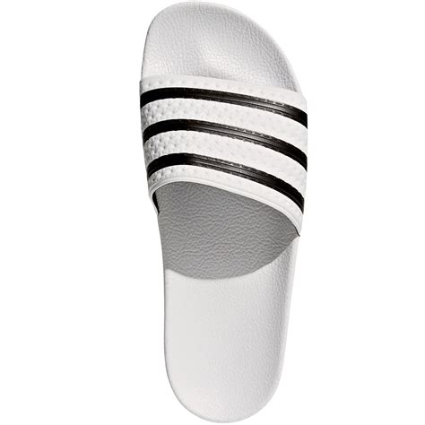 Weiße adidas Schlappen 